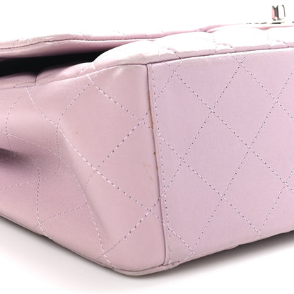 Chanel Lambskin Quilted Maxi Double Flap Light Purple 9 of 11