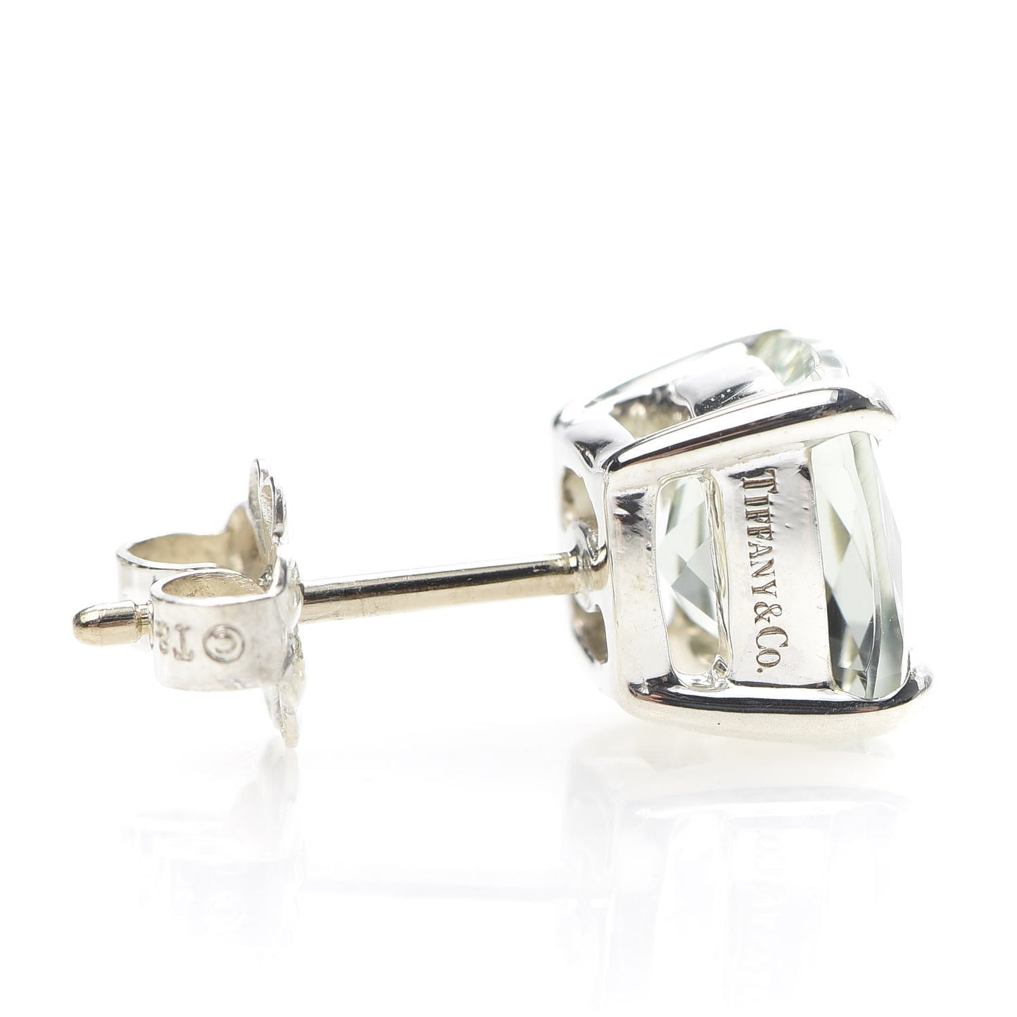 Sterling Silver Green Quartz Sparklers Earrings