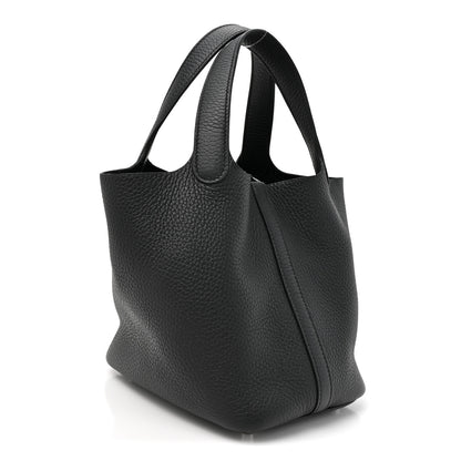 Hermes Taurillon Clemence Picotin Lock 18 PM Black 3 of 10