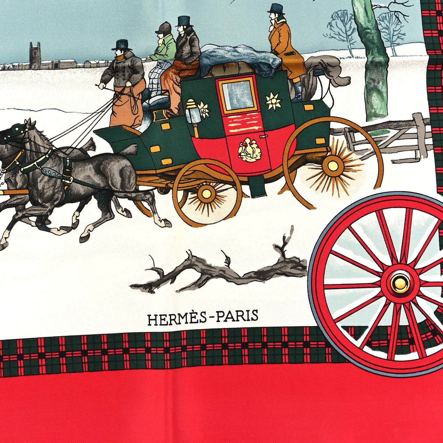 Silk L'hiver En Poste Rouge