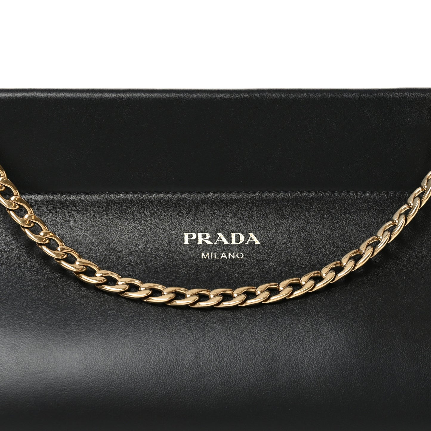 Calfskin Medium Enchaine Bag Black
