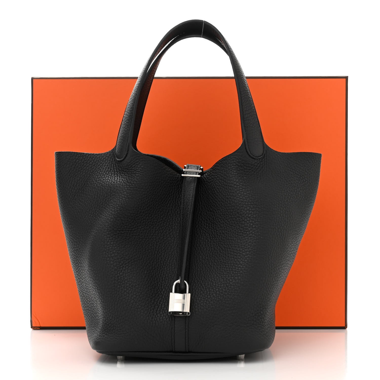 Hermes Taurillon Clemence Picotin Lock 18 PM Black 11 of 11
