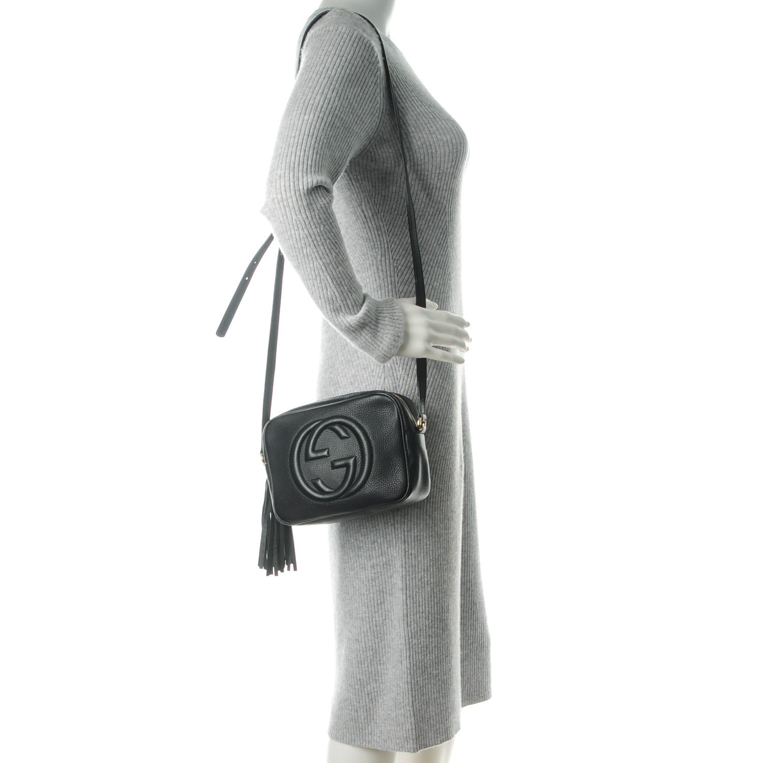 Gucci Pebbled Calfskin Small Soho Disco Bag Black 2 of 7