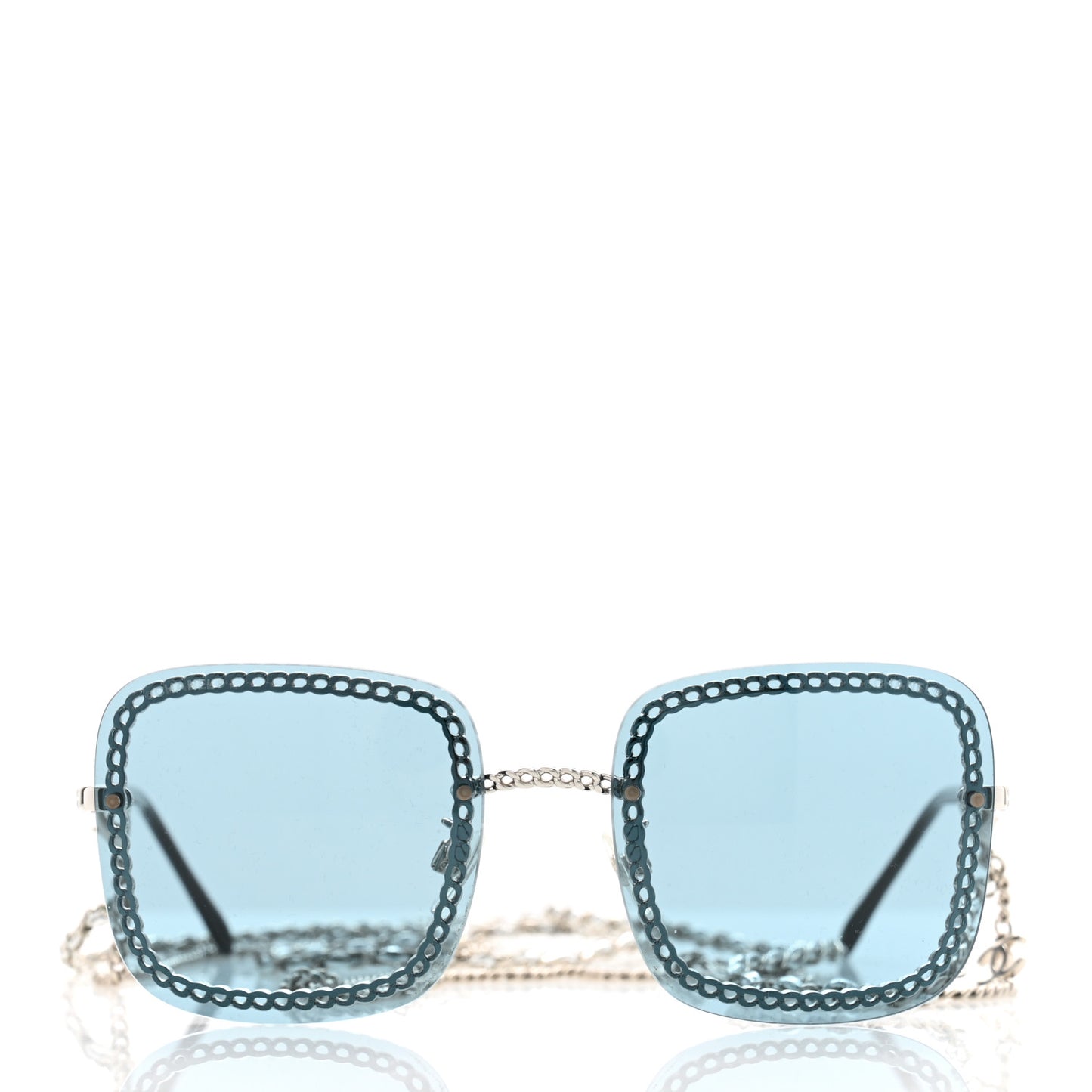 Chain Square Sunglasses 4244 Blue
