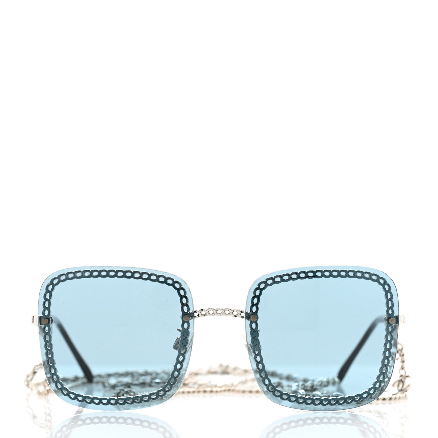 Chanel Chain Square Sunglasses 4244 Blue 2 of 8