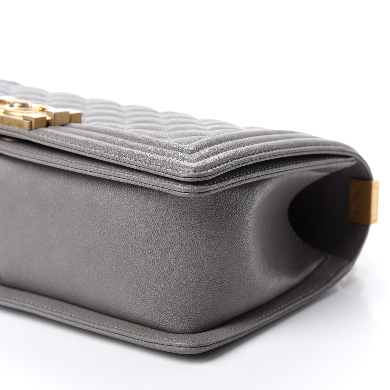 Chanel Caviar Quilted Medium Boy Flap Grey 7 of 12