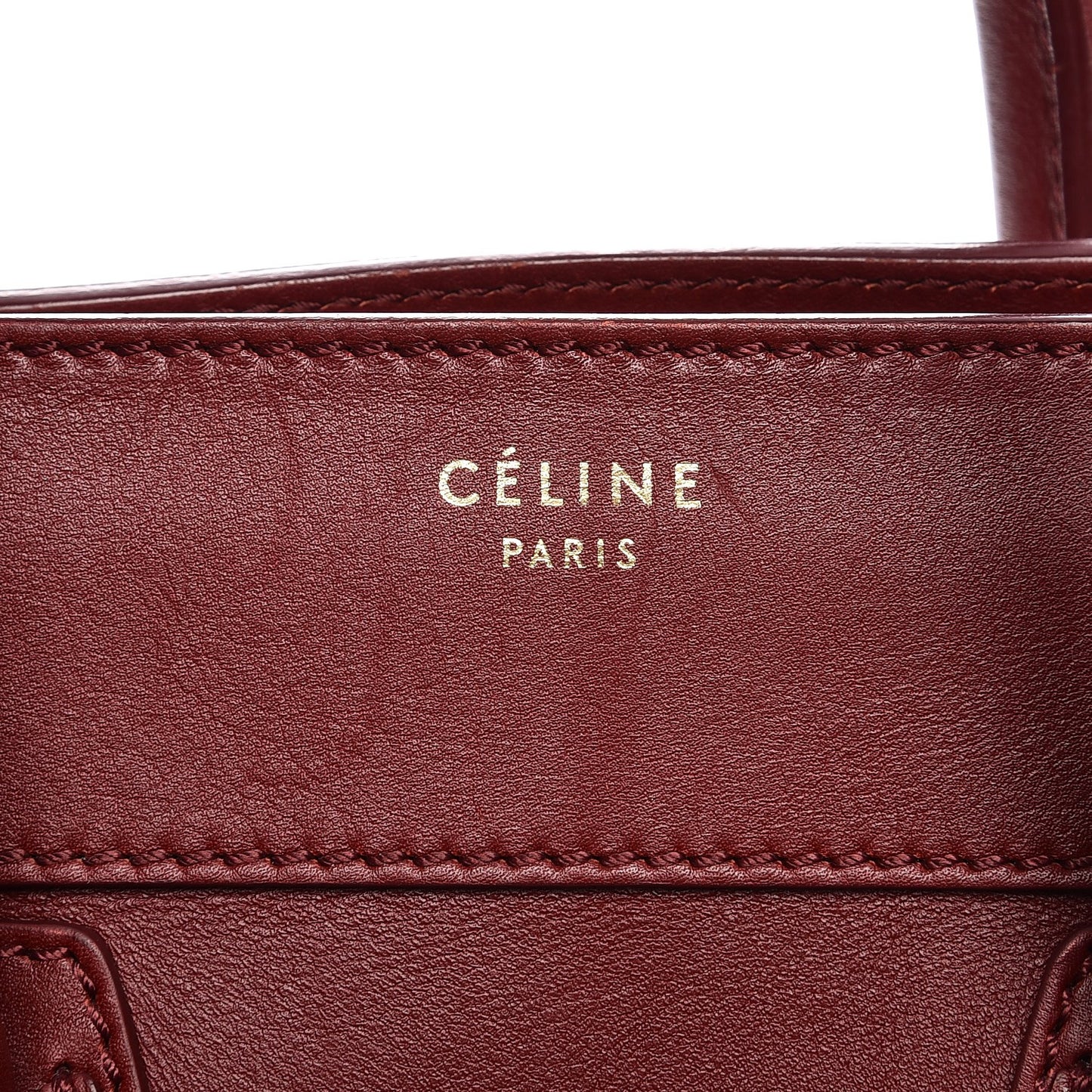 Smooth Calfskin Mini Luggage Burgundy