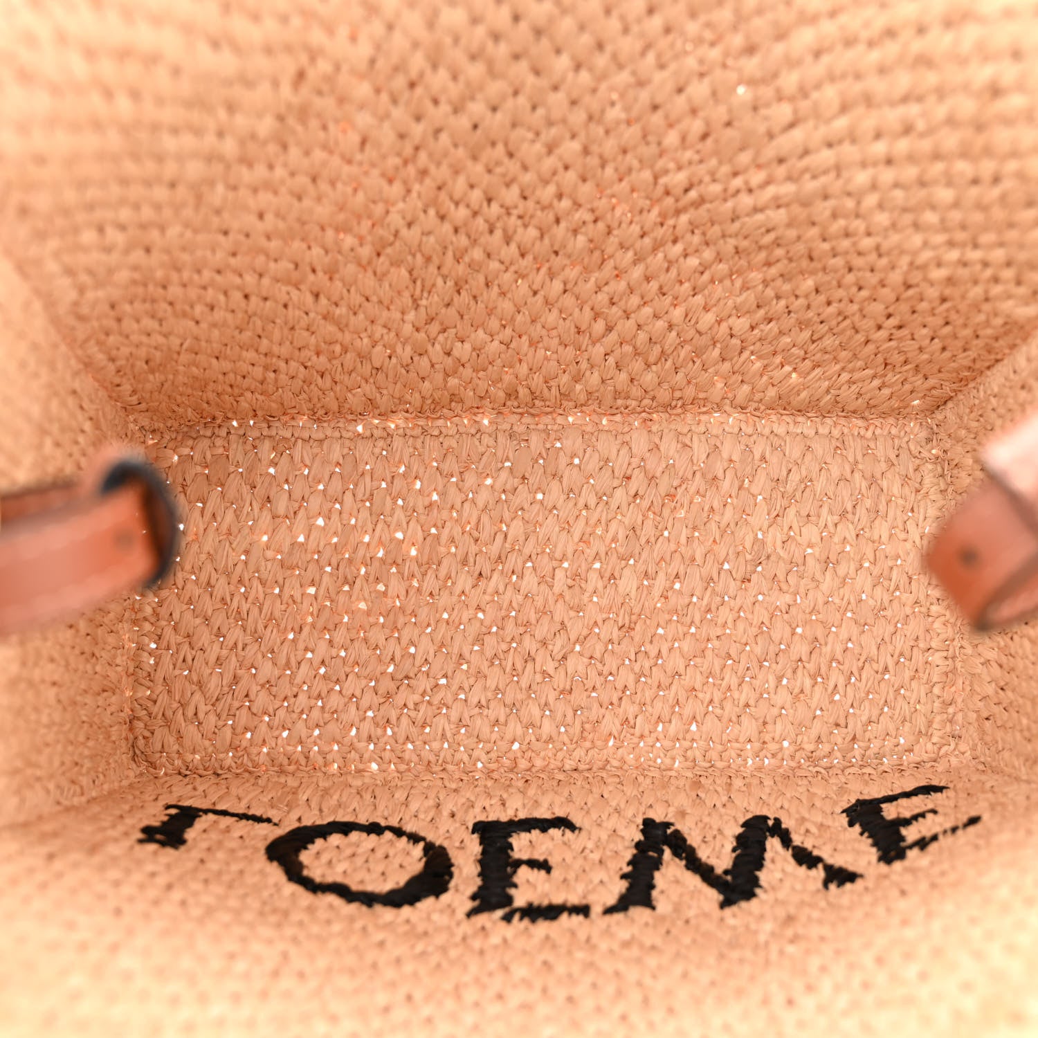 Loewe Raffia Small Paula's Ibiza Logo Tote Natural Tan 5 of 9