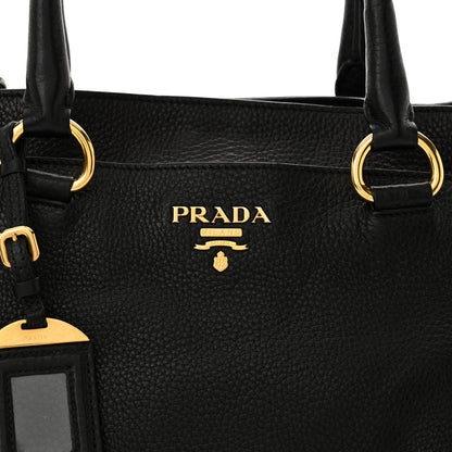 Prada Vitello Daino Tote Black 8 of 13
