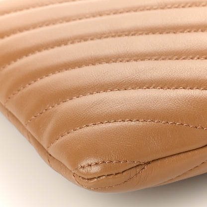 Saint Laurent Calfskin Matelasse Chevron Monogram A5 Wristlet Cork 7 of 8