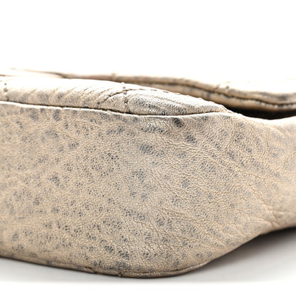 Chanel Distressed Metallic Lambskin Quilted Le Marais Ligne Flap Gold 10 of 13