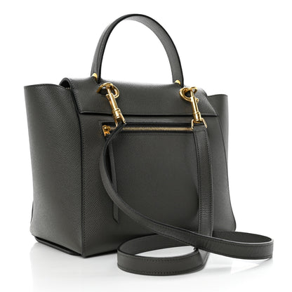 Celine Grained Calfskin Micro Belt Bag Grey 2 of 11