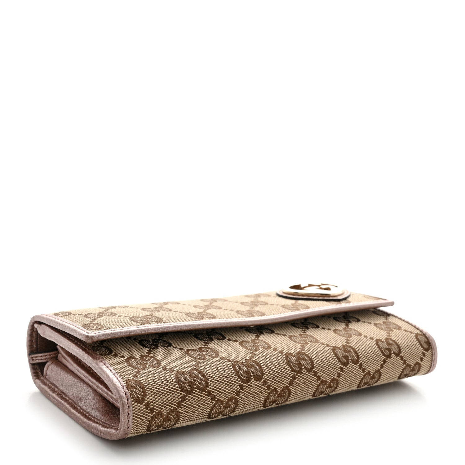 Gucci Monogram Lovely Heart Continental Wallet Light Pink 4 of 13