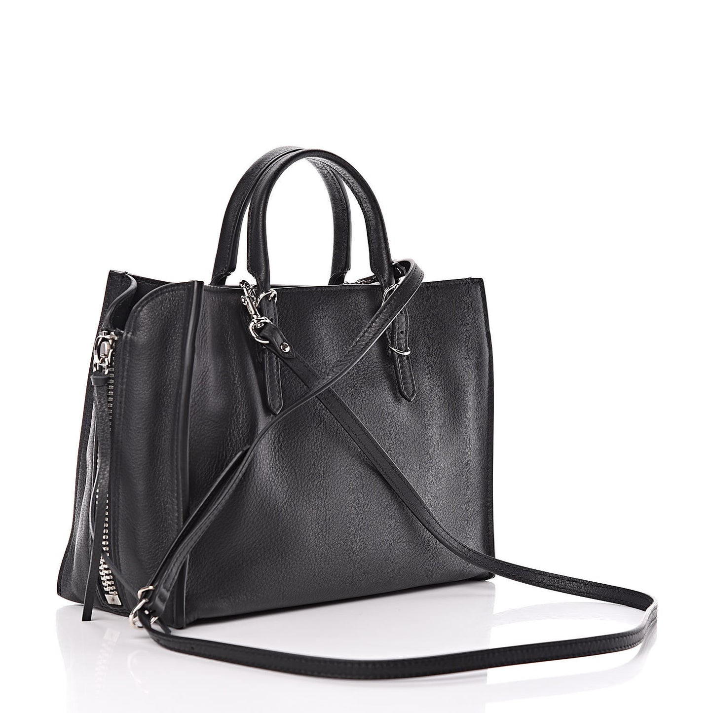 Veau Papier A6 Zip Around Tote Black