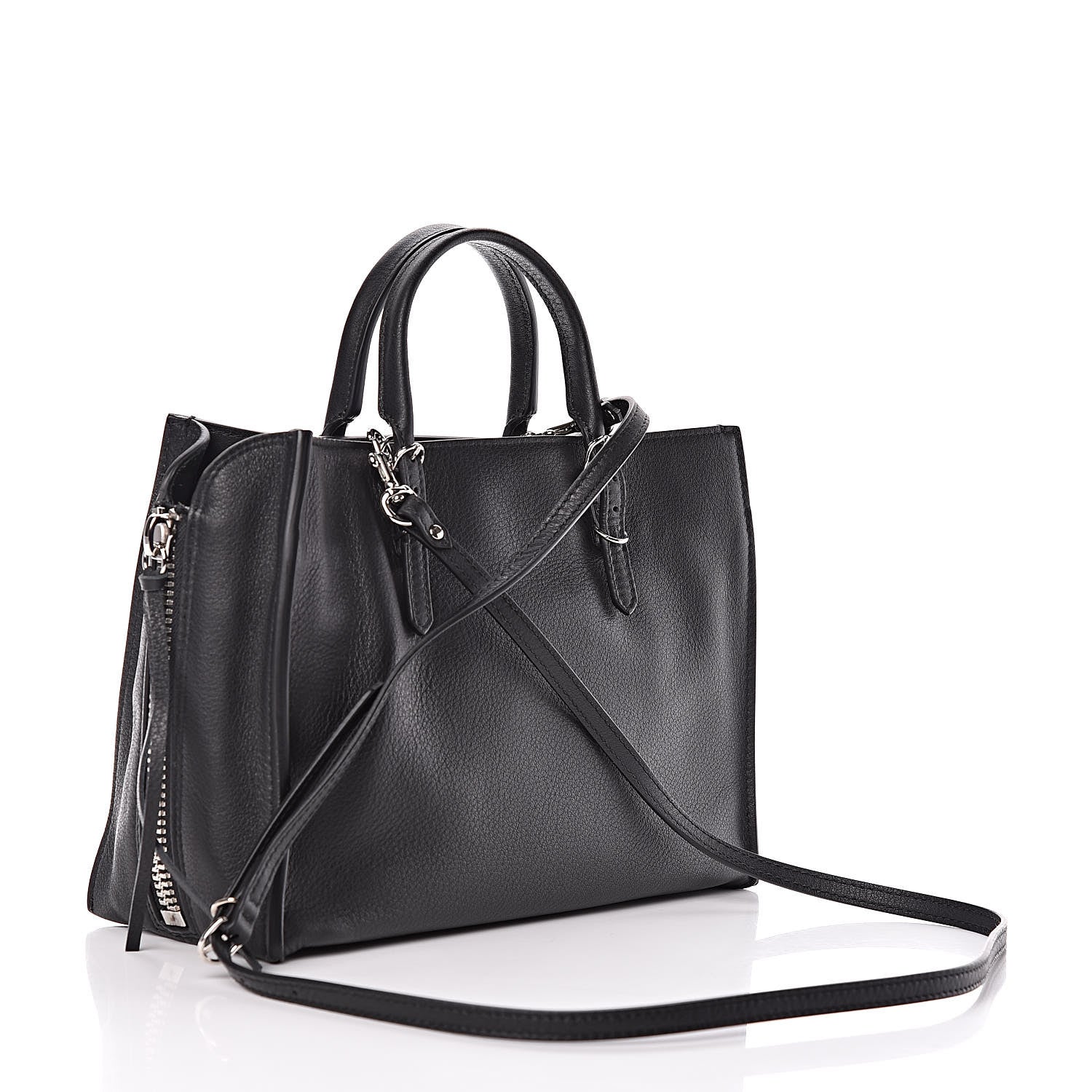 Balenciaga Veau Papier A6 Zip Around Tote Black 3 of 9