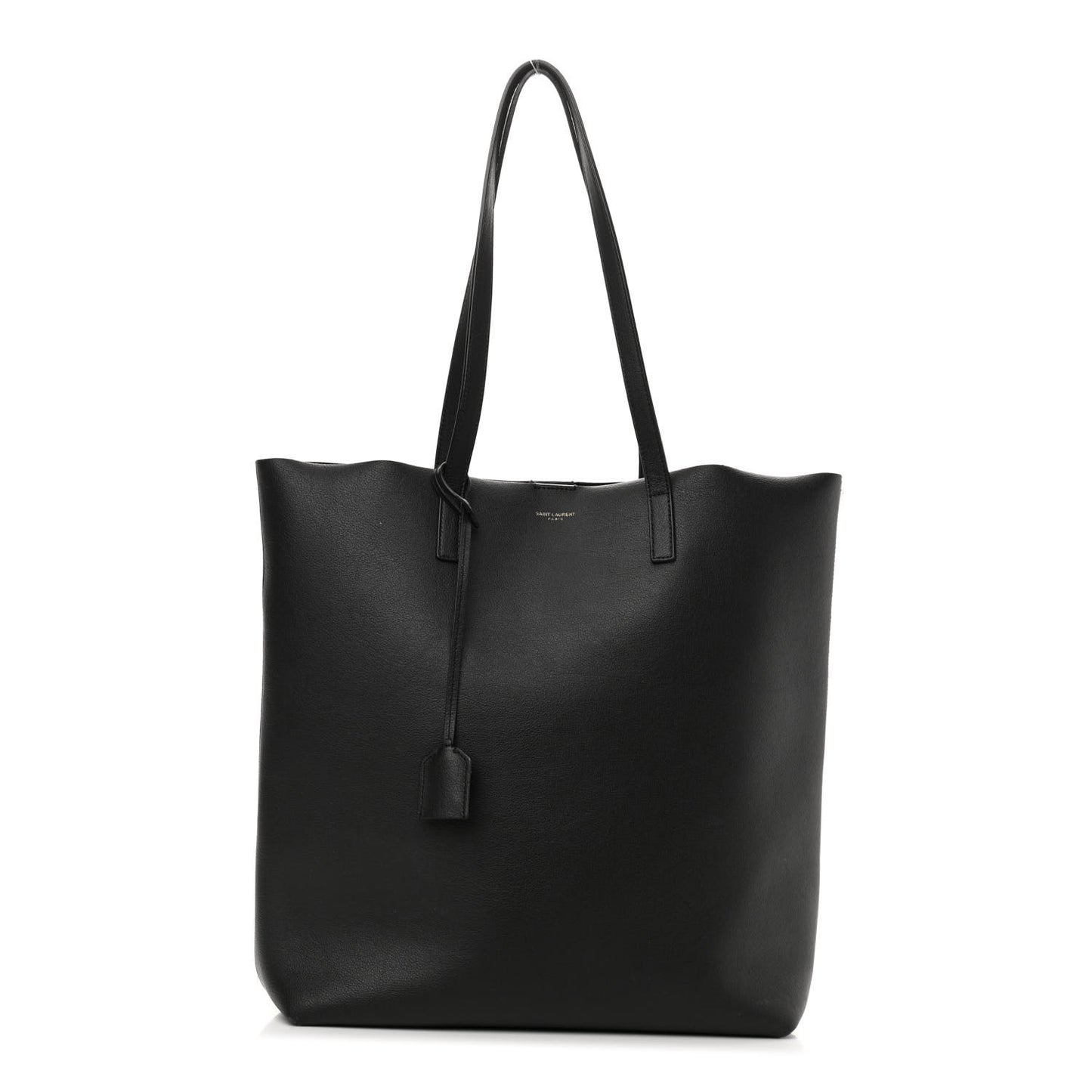 Calfskin Medium Shopping Tote Black