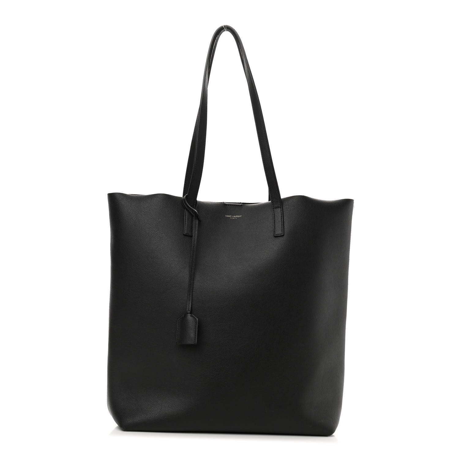 Saint Laurent Calfskin Medium Shopping Tote Black 2 of 15