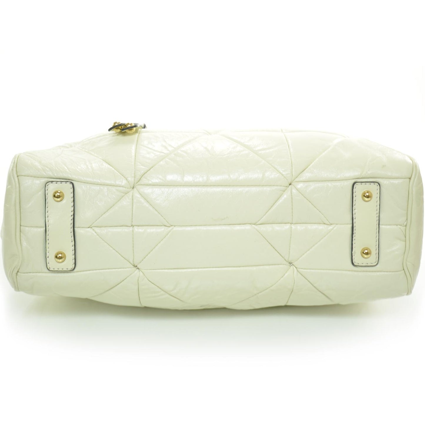 Leather Patchwork Stam Ivory