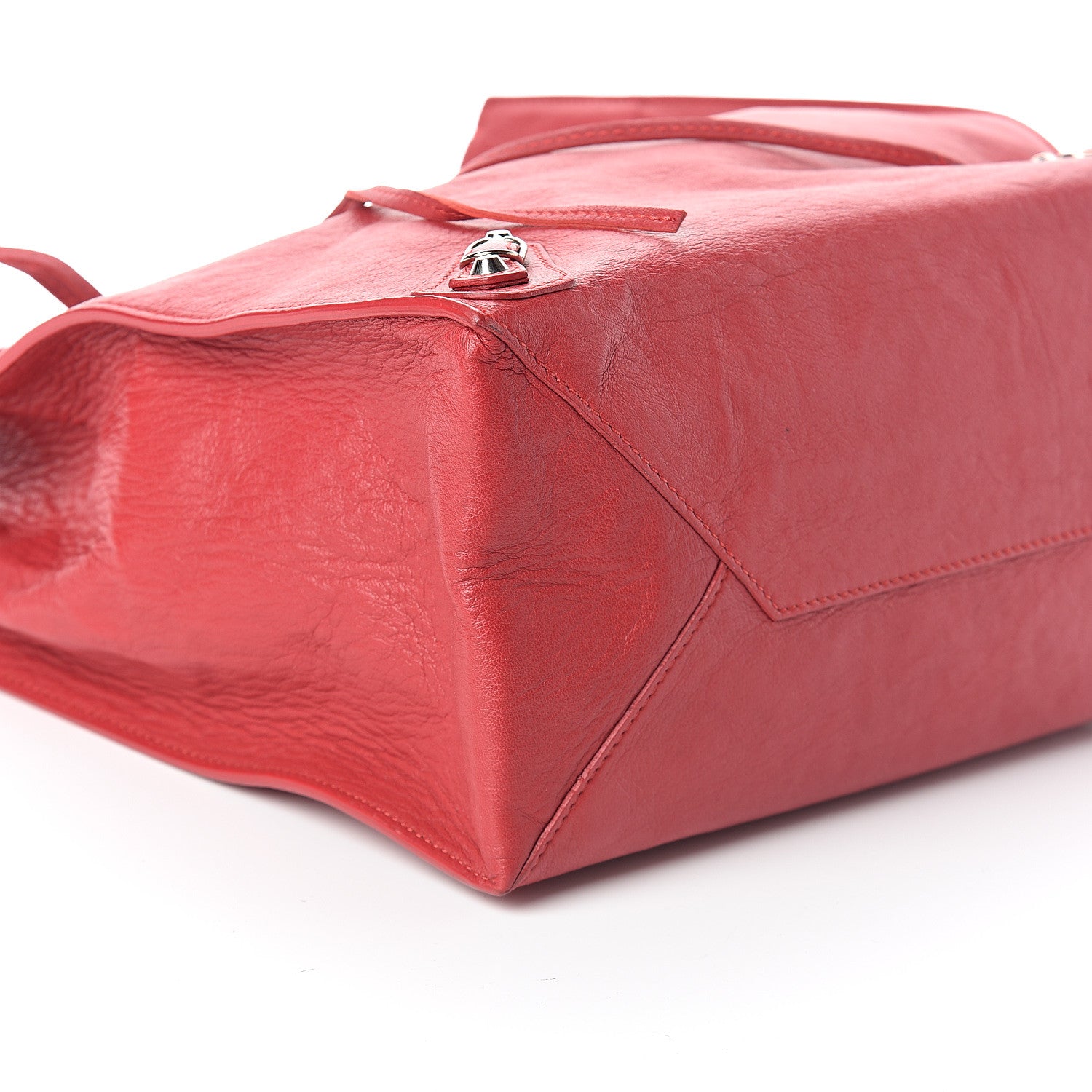Balenciaga Veau Papier A5 Tote Rouge Grenade 6 of 7