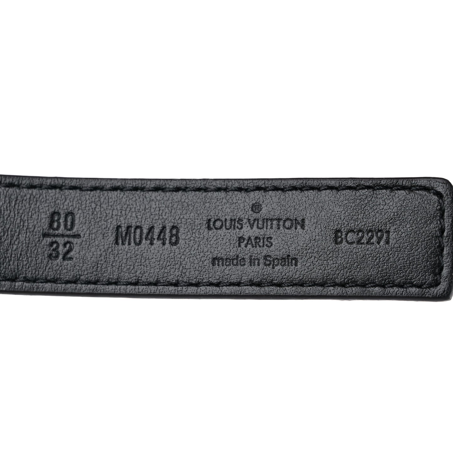 Mini Damier Ebene 25mm LV Initiales Belt 80 32