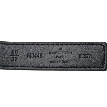 Louis Vuitton Mini Damier Ebene 25mm LV Initiales Belt 80 32 3 of 4