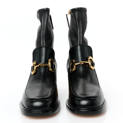 Gucci Quentin Nappa Stretch Granada Kid Horsebit 55mm Ankle Boots 41.5 Black 3 of 9