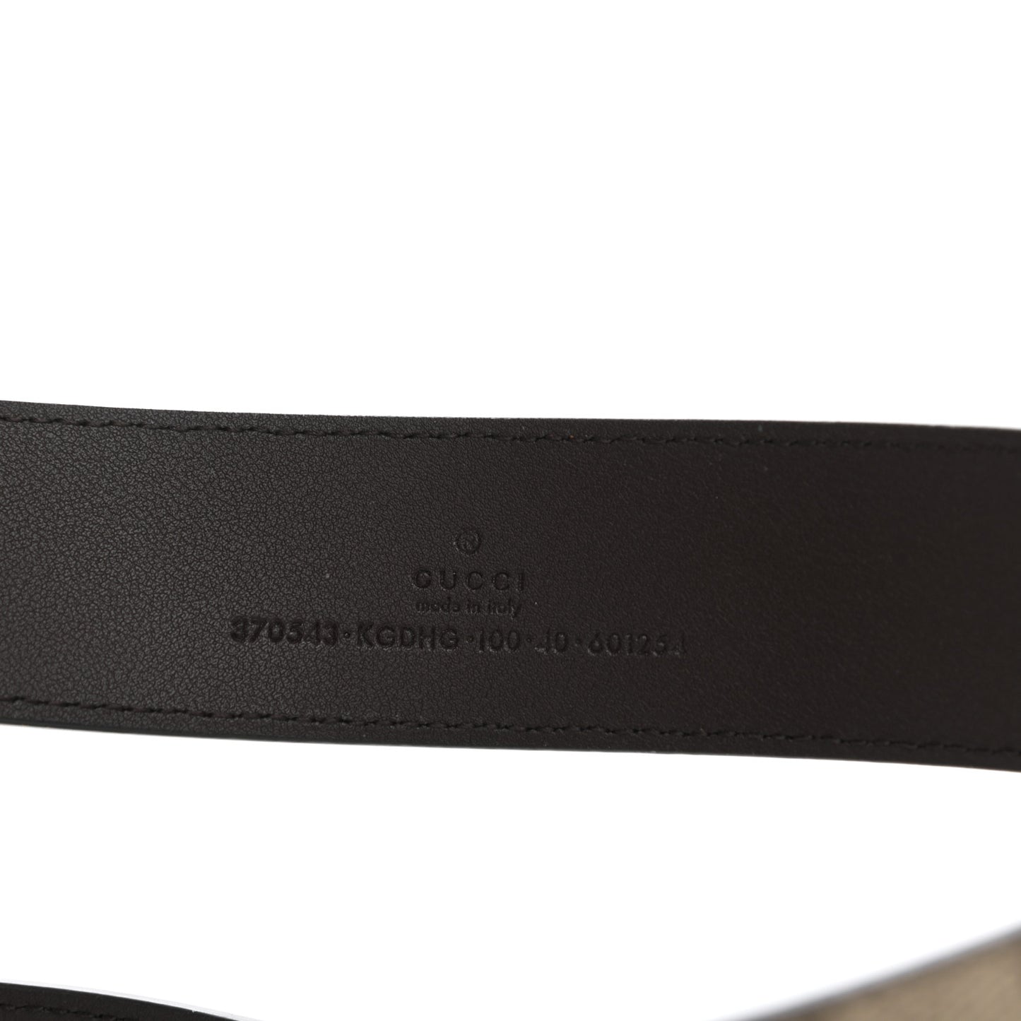GG Supreme Monogram Interlocking G 37mm Belt 100 40 Beige Ebony Cocoa