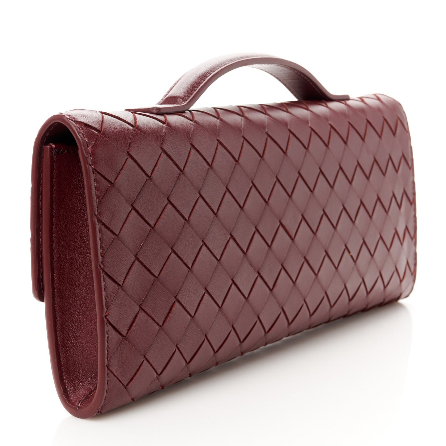 Nappa Intrecciato Long Andiamo Top Handle Clutch Barolo