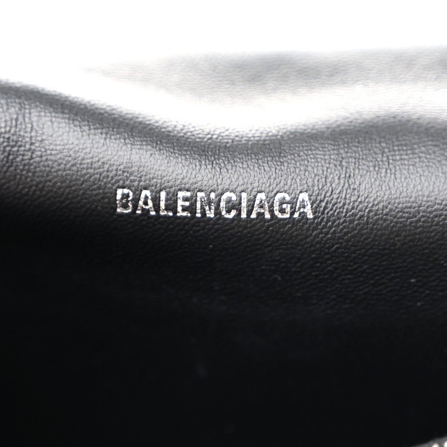 Balenciaga Crushed Velvet Quilted Medium Crush Chain Bag Black 6 of 9