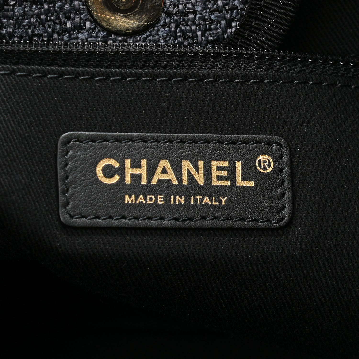Chanel Woven Straw Raffia Medium Deauville Tote Grey 5 of 9