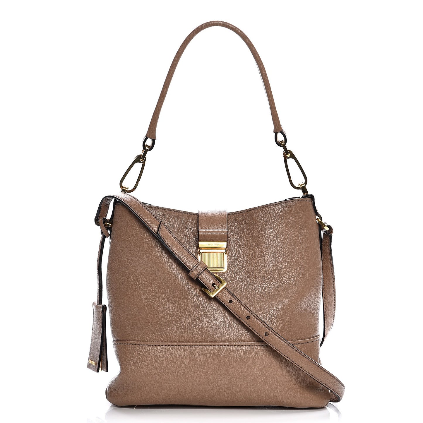 Goatskin Madras Shoulder Bag Cammeo