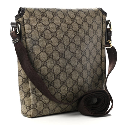 Gucci GG Plus Monogram Small Flap Messenger Bag Beige Dark Brown 3 of 10