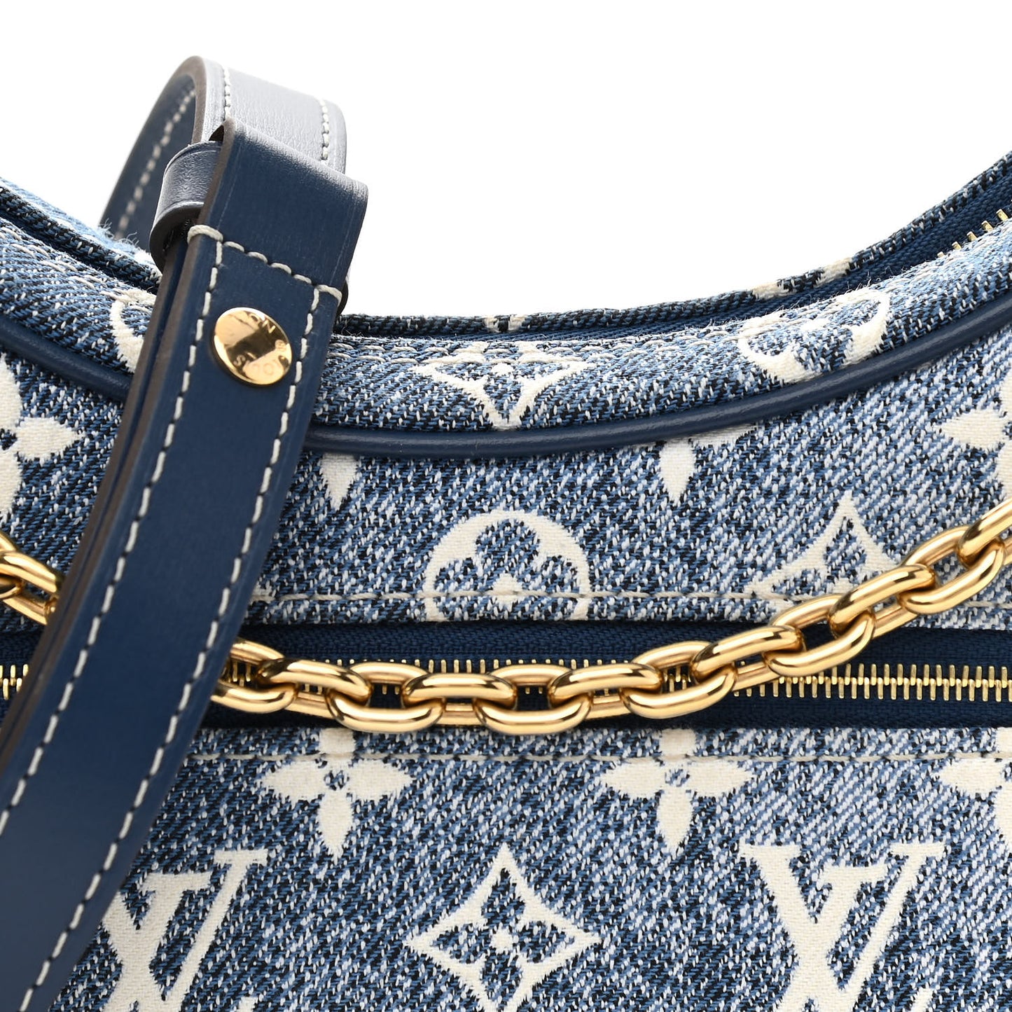 Monogram Jacquard Denim Loop Bleu