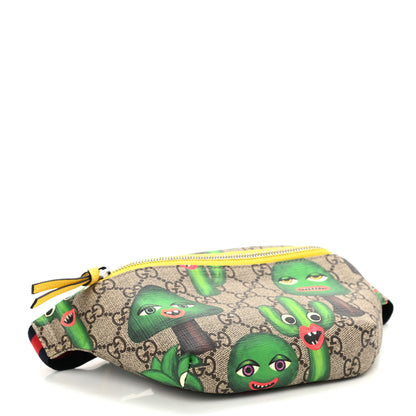 Gucci GG Supreme Monogram Smiling Plants Childrens Belt Bag Multicolor 4 of 8