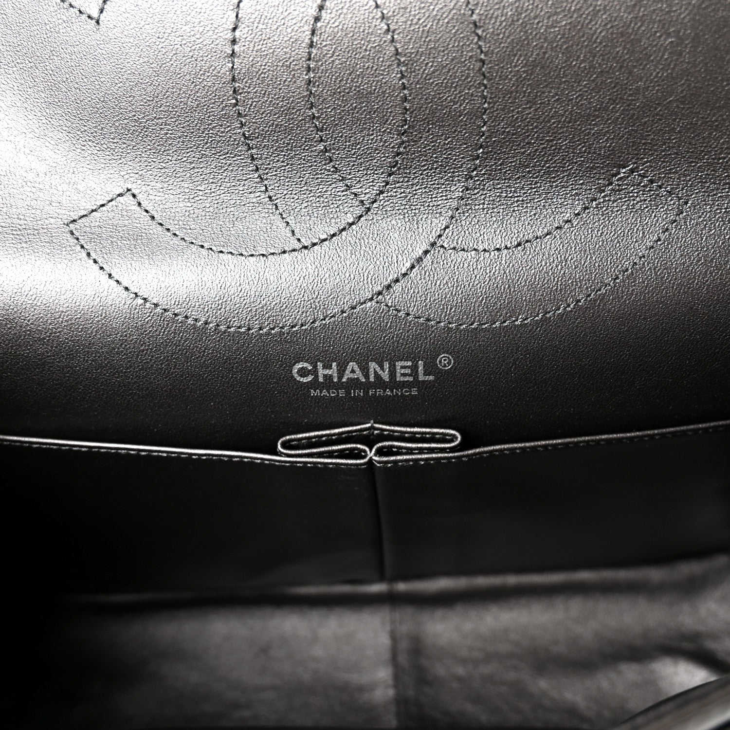 Chanel Metallic Aged Calfskin Quilted 2.55 Reissue 227 Flap Dark Grey 6 of 10