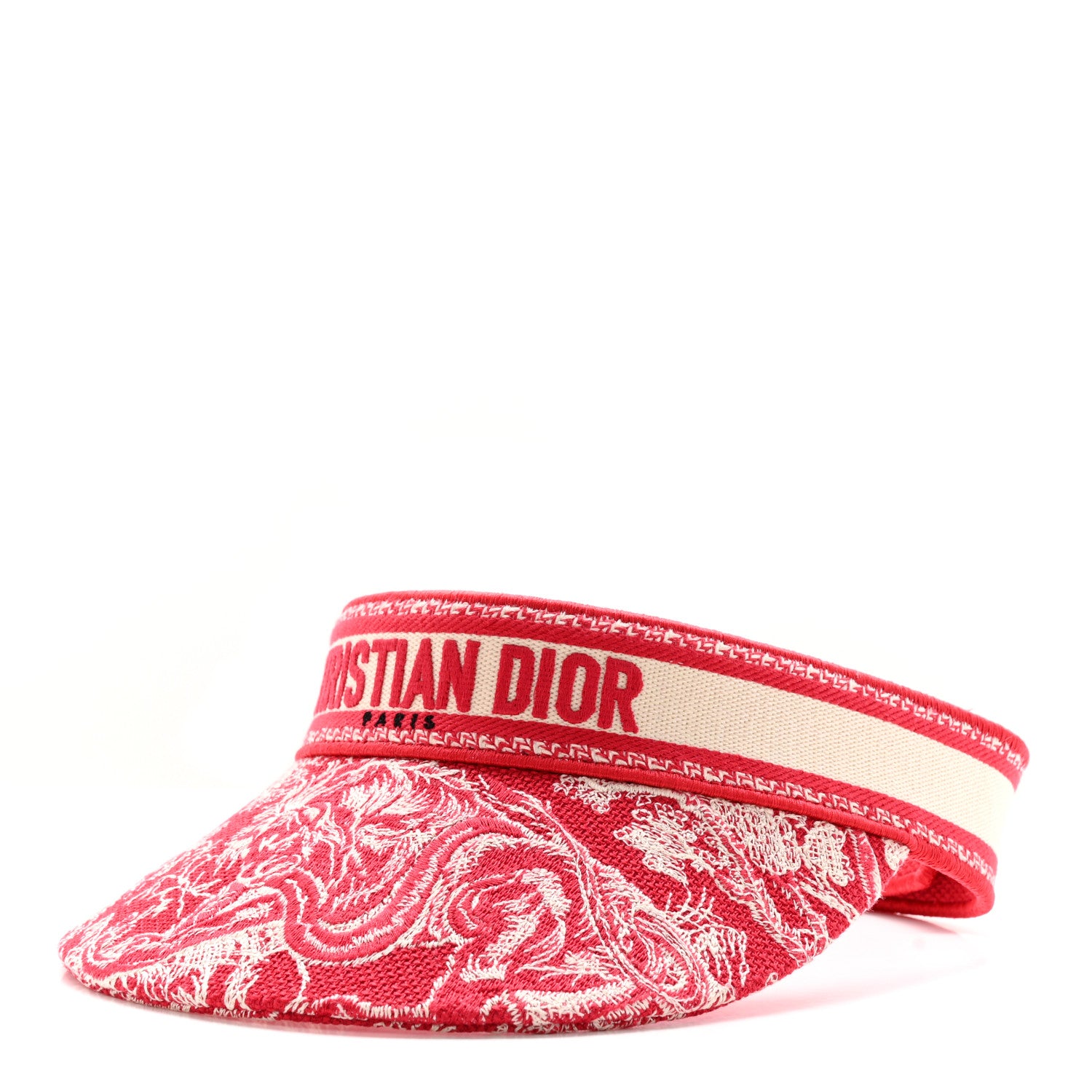 Christian Dior Toile De Jouy Reverse Visor Red 1 of 9