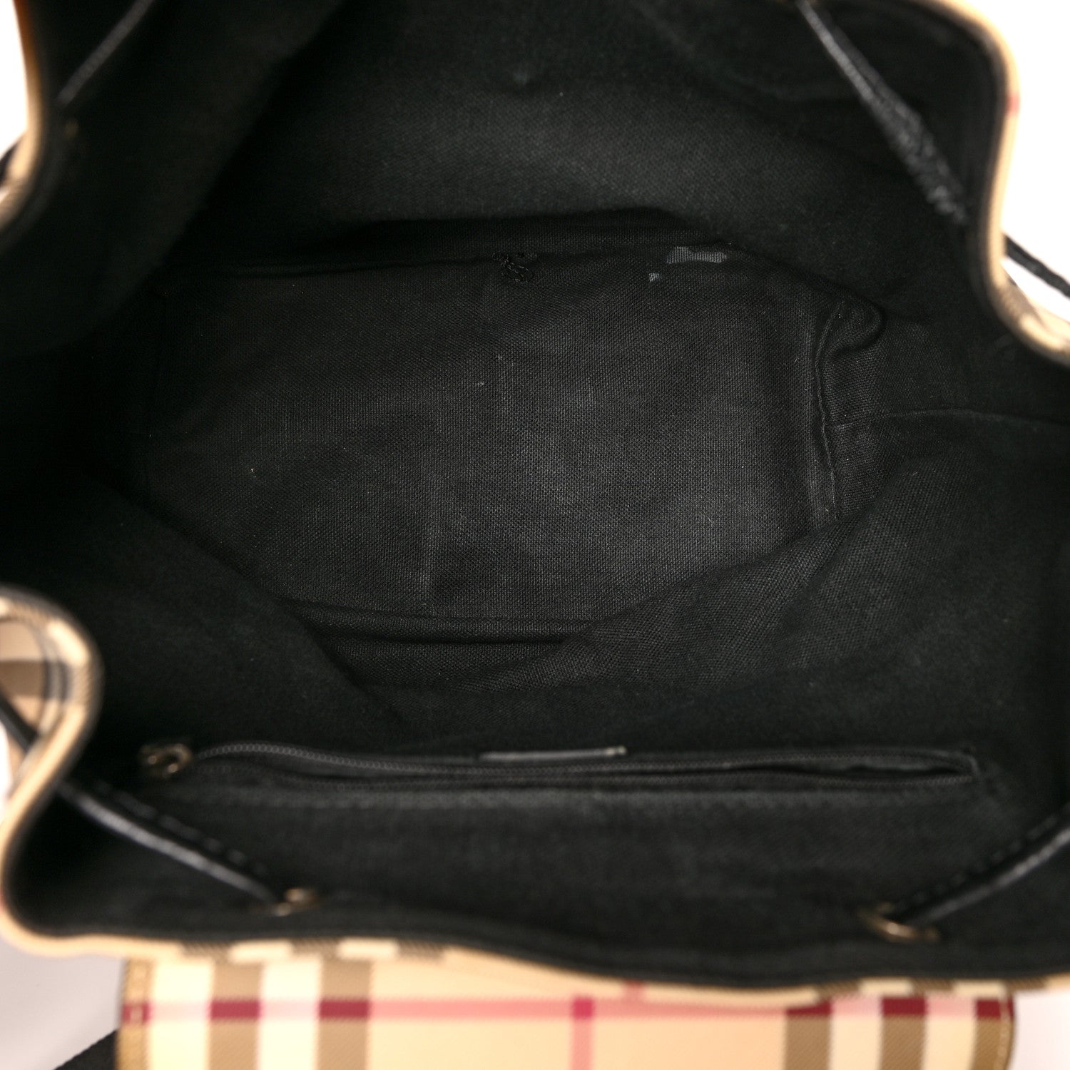 Burberry House Check Drawstring Backpack Black 5 of 14