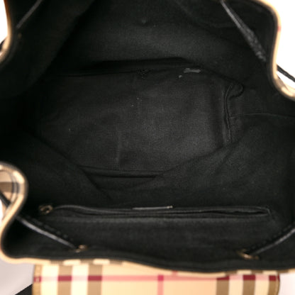 Burberry House Check Drawstring Backpack Black 5 of 14