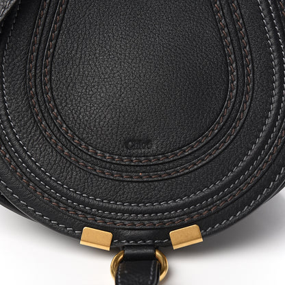 Chloe Calfskin Mini Marcie Round Crossbody Bag Black 8 of 8