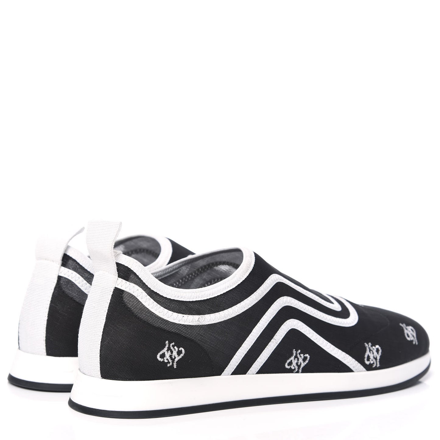 Mesh FF Karligraphy Slip On Sneakers 39 Black