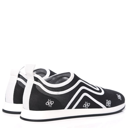 Fendi Mesh FF Karligraphy Slip On Sneakers 39 Black 4 of 8