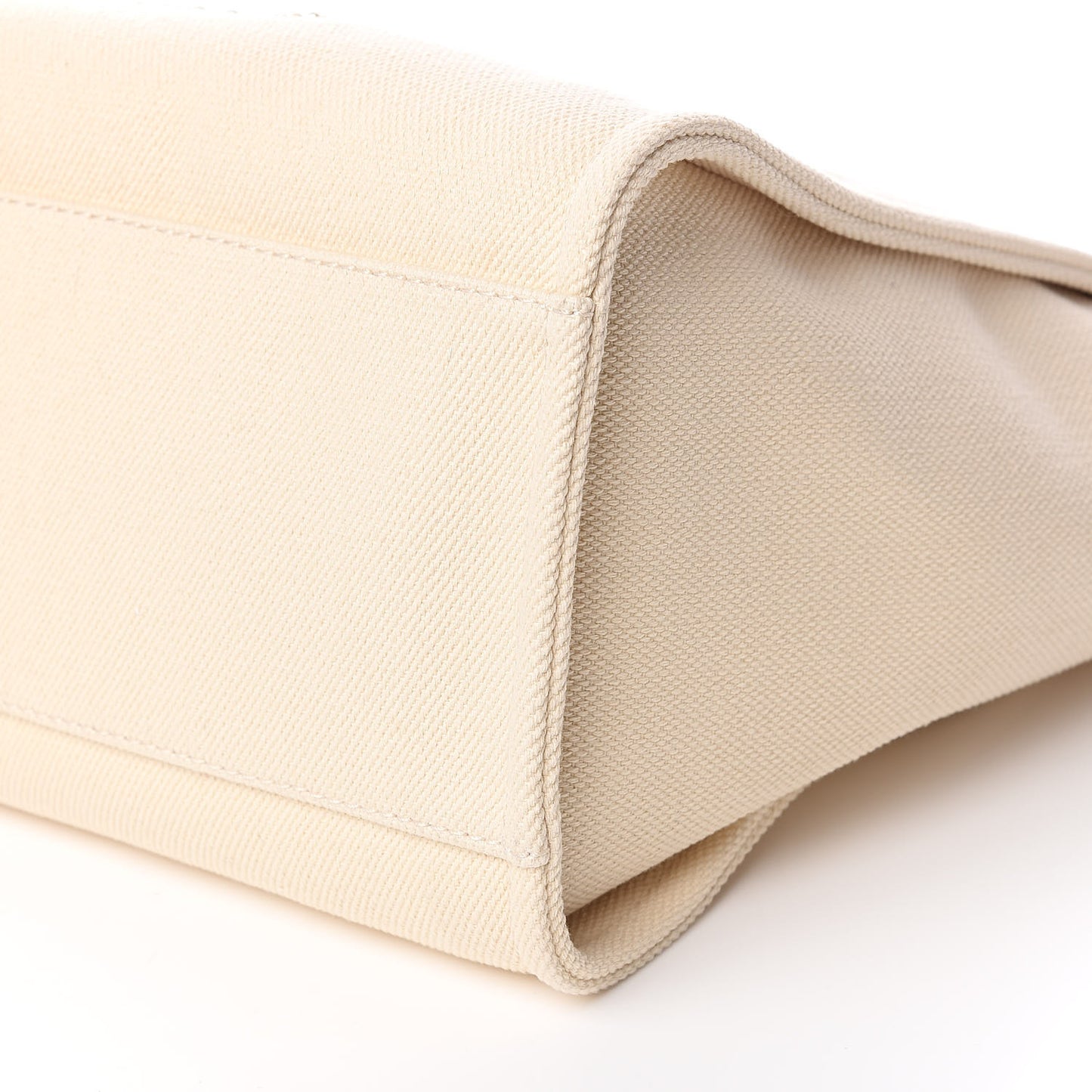 Canvas Pearl Large Deauville Tote Ecru Beige