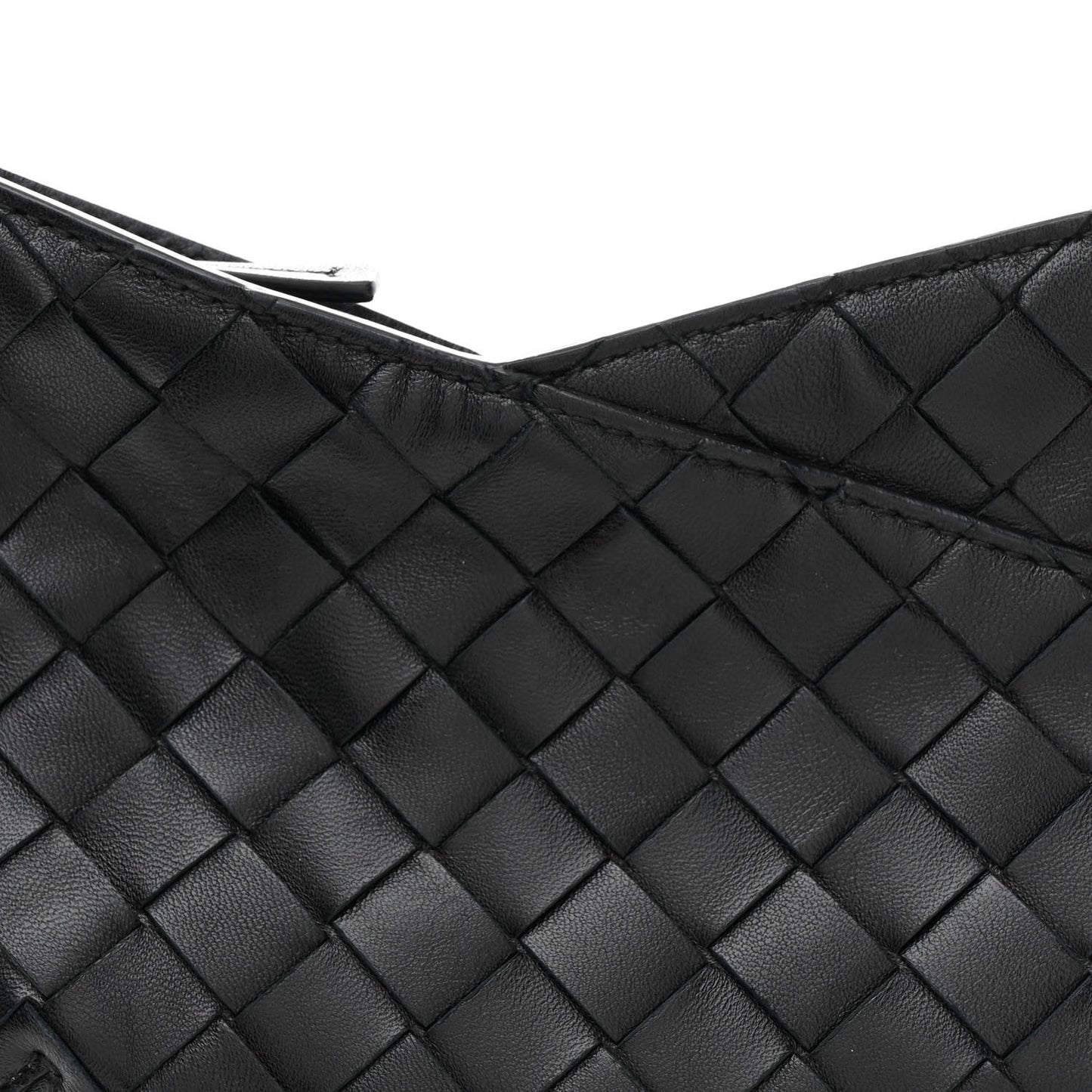 Nappa Intrecciato Mini Solstice Shoulder Bag Black