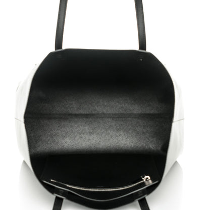 Fendi Vitello Ginevra Elaphe Monster Eyes Shopping Tote Black Naturale 5 of 6