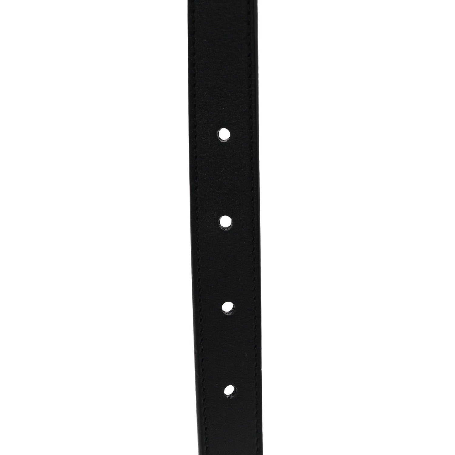 Gucci Calfskin Pearl Double G 20mm Belt 75 30 Black Cream 5 of 6