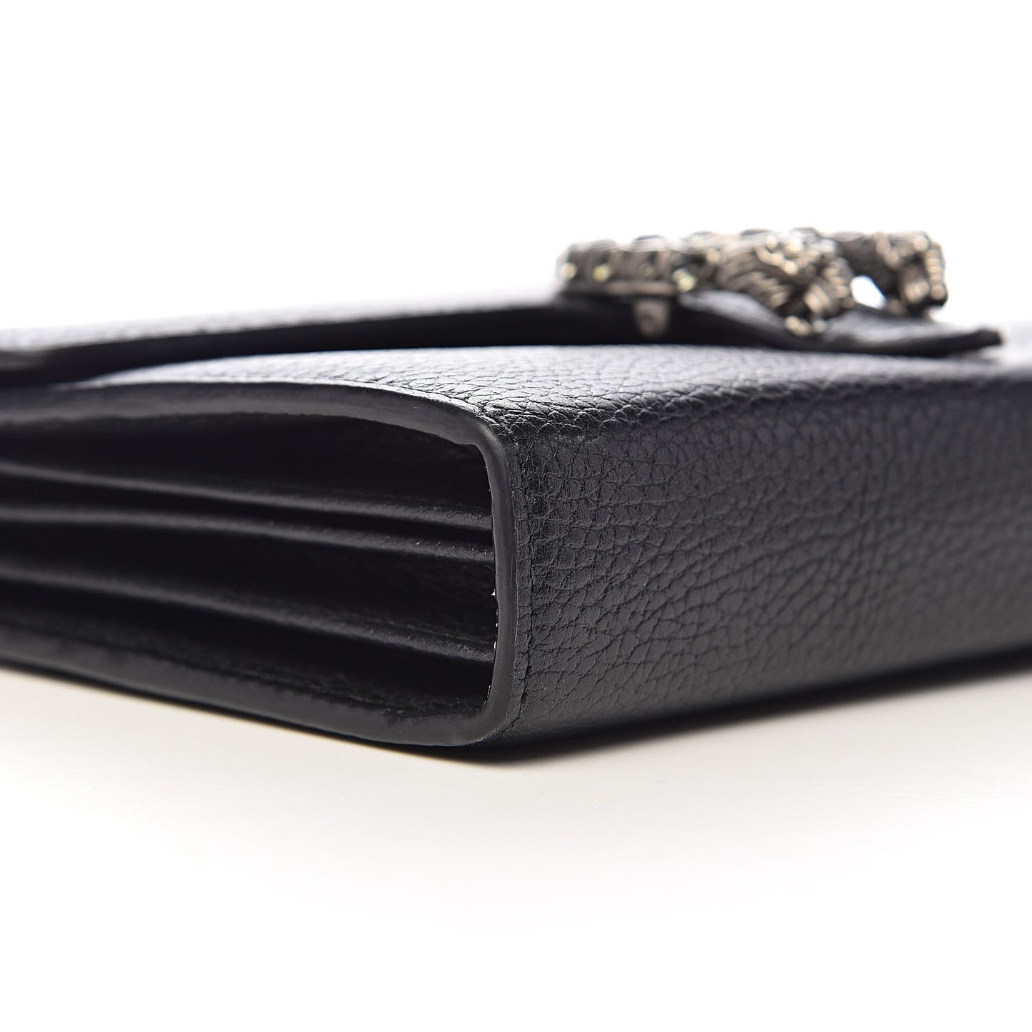Calfskin Mini Dionysus Chain Wallet Black
