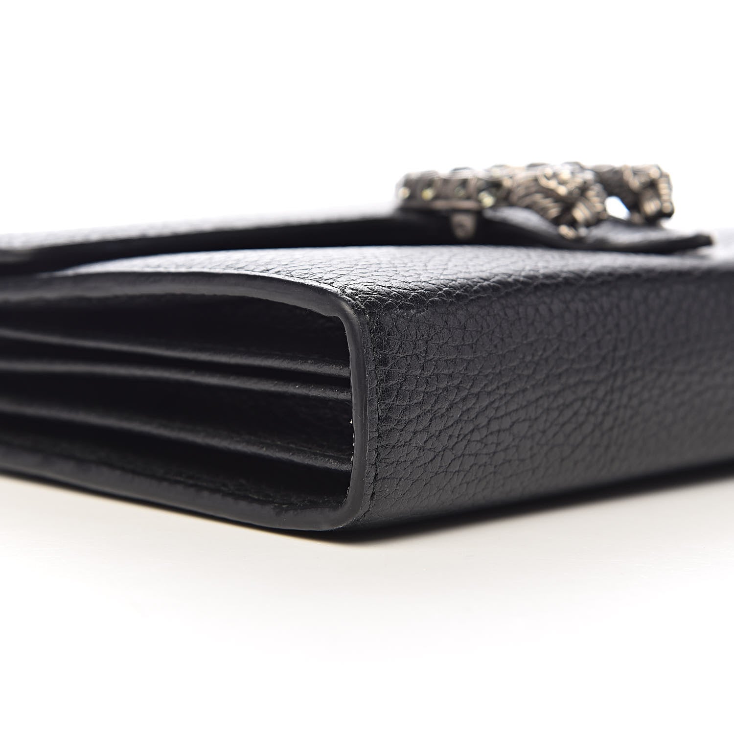Gucci Calfskin Mini Dionysus Chain Wallet Black 9 of 11