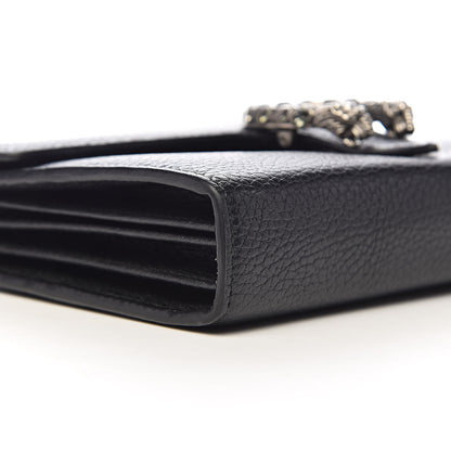 Gucci Calfskin Mini Dionysus Chain Wallet Black 9 of 11