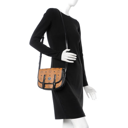 MCM Visetos Small Crossbody Flap Messenger Cognac 2 of 8