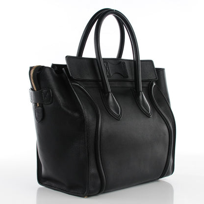 Celine Smooth Calfskin Mini Luggage Black 3 of 9